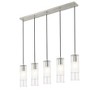 Alton 5-Light Linear Chandelier - Modern Steel Design for Kitchen & Dining Room - 3 of 4
