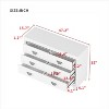 Vynxaria Elegant Dresser - White Storage Cabinet with 6 Drawers, Metal Handle and Sparkling Decoration for Bedroom and Living Room - 3 of 4
