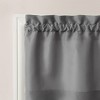 Martine Microfiber Semi Sheer Rod Pocket Kitchen Curtain Valance and Tiers Set - No. 918 - 2 of 4