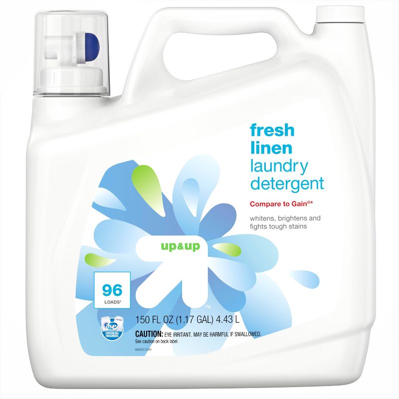 Fresh Linen HE Liquid Laundry Detergent 150 fl oz - up &#38; up&#8482;, 4 of 5