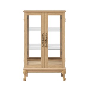 ChicFurnit Decorative Storage Cabinet Anti Toppling Device with Retro Style and Adjustable Shelves for Display, Blown, 41.14"*16.34"*10.43" - 1 of 4