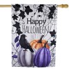 Northlight Pumpkins and Crow "Happy Halloween" Outdoor House Flag - 40" x 28" - 3 of 4
