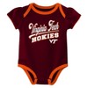 NCAA Virginia Tech Hokies Infant Girls' 3pk Bodysuit - 4 of 4