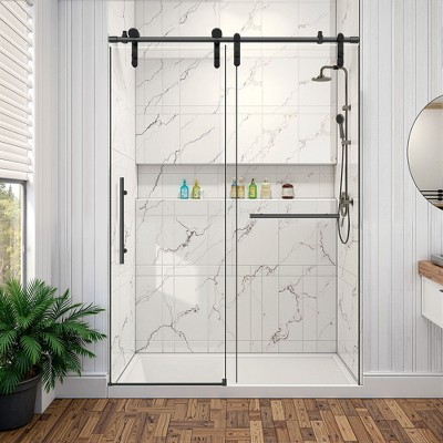 NicBex Single Sliding Shower Door for Bathroom