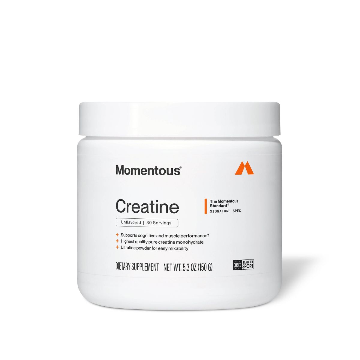 Momentous Creatine Powder - 30 Servings