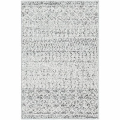 Mark & Day Louise 2'x3' Rectangle Woven Indoor Area Rugs Light Gray/White
