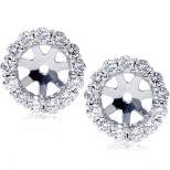 Pompeii3 14K White Gold 1/2ct. Diamond Earring Jackets (up to 6mm)
