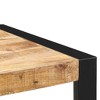 vidaXL Solid Mango Wood Dining Table Bar - Industrial Style, Retro Look, Steel Legs, 23.6"x23.6"x43.3" Dimension, Sturdily Built, Easy Assembly - 3 of 4