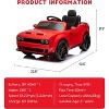 Coucheta Licensed Dodge Challenger Kids Electric Car, 12V Battery Powered Ride On Car with Parent Remote Control, LED Headlights & Music - 2 of 4