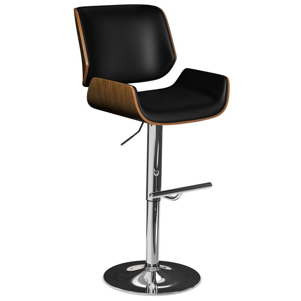 Photos - Chair WyndenHall Maren Adjustable Swivel Bar Stool Black