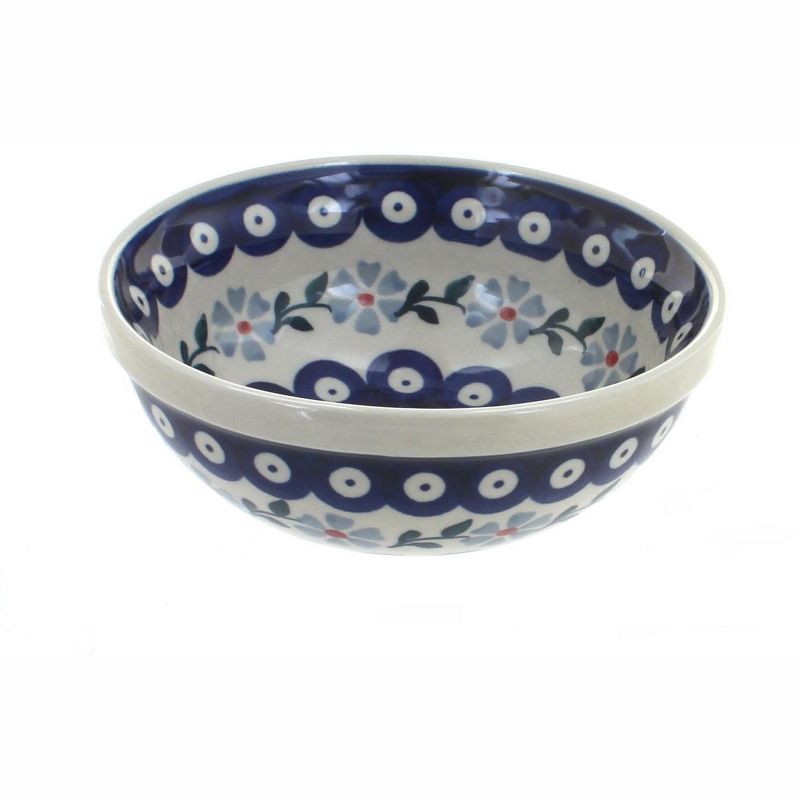 Blue Rose Polish Pottery M089 Manufaktura Dessert Bowl, 1 of 3
