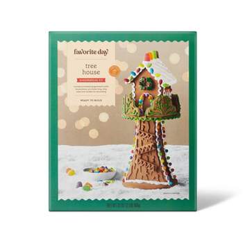 Holiday Tree House Gingerbread House Kit - 33.23oz - Favorite Day™