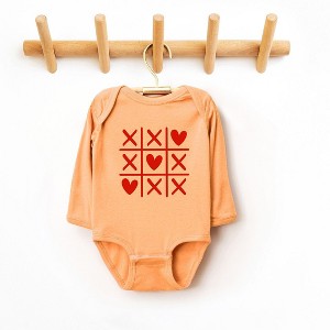 The Juniper Shop Tic Tac Heart Baby Long Sleeve Bodysuit - 1 of 3