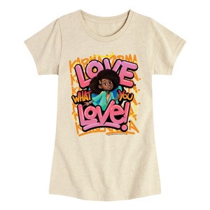 Girls' - Karma's World - Love What You Love Fitted Short Sleeve Graphic T-Shirt - 1 of 3