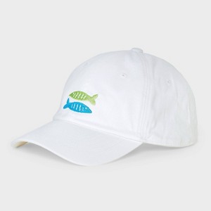 Men's Fish Baseball Hat - Goodfellow & Co™ Off-White - 1 of 4