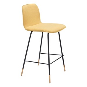 Zuo Var Counter Stool Yellow - 1 of 4