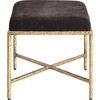 Meridian Furniture,Valley Chenille Fabric Bench - 4 of 4