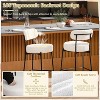 DYHOME Bar Stools Set of 3, 24 Inches Counter Height Kitchen Bar Stools with Back, Modern Metal Tall Bar Stools for Kitchen Island - 3 of 4