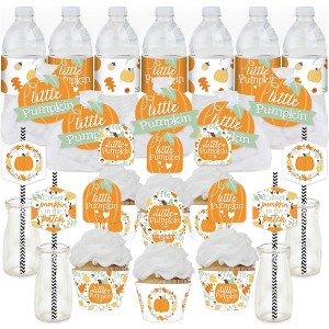 Big Dot of Happiness Little Pumpkin - Fall Birthday Party or Baby Shower Favors and Cupcake Kit - Fabulous Favor Party Pack - 100 Pieces - 1 of 4