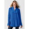 Woman Within Plus Size Shawl Collar Shaker Sweater - 4 of 4