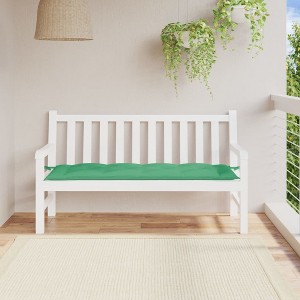 VidaXL Garden Bench Cushion Green 59.1"x19.7"x2.8" Oxford Fabric - 1 of 4