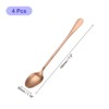 Unique Bargains Stainless Steel Long Handle Cocktail Mixing Beverage Spoon 4 Pcs - 2 of 4