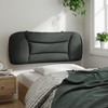 vidaXL Headboard Cushion Dark Gray 39.4" Fabric - 4 of 4