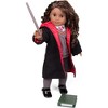 9pc Hermione Granger Inspired 18" Doll Outfit-Compatible w American Girl Dolls, Includes Robe, Wand, Book, Sweater, Shirt, Skirt, Socks, Shoes & Tie - 2 of 4