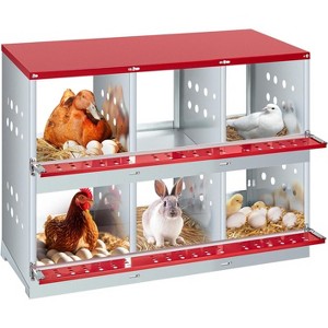 Chicken Nesting Box, Easy Egg Collection Large Vented Holes Chicken Coop Equipment with Vented Holes, Chicken Nesting Boxes for Hens, Rabbits, Ducks - 1 of 1