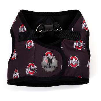 The License House Ohio State Buckeyes Dog Printed Sidekick Harness Vest