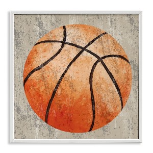 Stupell Industries Rustic Sports Basketball, 24" x 24" - 1 of 4
