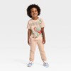 Toddler Boys' Toy Story Holiday Short Sleeve Graphic T-Shirt - Light Brown - 4 of 4