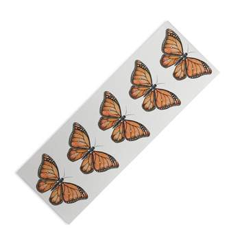 Avenie Monarch Butterfly Orange (6mm) 70" x 24" Yoga Mat - Society6
