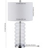 Peli Table Lamp - 26.5 Inch Height - TBL4293 - Clear - Safavieh - 3 of 3
