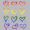 Adult Design By Humans Rainbow Pride Hearts By Classmates Tank Top - 2 of 2