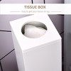 Bathroom Storage Cabinet for Toilet Tissue, Corner Floor Cabinet with Door and Shelves, Slim Toilet Paper Storage Cabinet for Bathroom - 3 of 4
