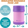 Bentology Stainless Steel Insulated Lunch 13oz Jar – Leak-Proof Container for Hot & Cold Food - BPA Free - Fits Most Lunch Boxes - Pink & Purple - 3 of 4