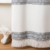 Textured Dobby Stripe Shower Curtain Gray - Hearth & Hand™ with Magnolia - image 3 of 3