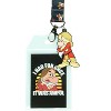 Snow White Grumpy This Is My Happy Face Lanyard with ID Badge Holder and Charm - 2 of 4