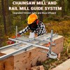Chainsaw Mill, 36" Portable Sawmill Planking Milling Bar, Aluminum Chainsaw Planking Mill, Wood Cross Cutting Guide System for Factory & Woodworkers - 2 of 4