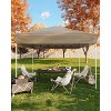 CuisinSmart 10x10 Pop Up Canopy Tent, Outdoor Tent with 3 Adjustable Height, Easy Set Up Canopy with 4 Sandbags & Carrying Bag - 4 of 4