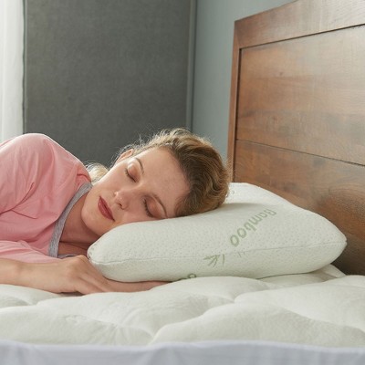 Luxurious White Latex Memory Foam Pillow with Bamboo Cover