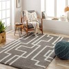 Mark & Day Brewster 5'3"x7' Rectangle Woven Indoor Area Rugs Dark Gray: Geometric Pattern, Stain-Resistant, Modern Decor - 2 of 4