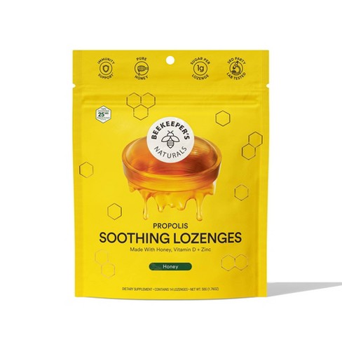 Propolis Soothing Lozenges, 1.7 oz, Beekeeper's Naturals