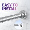 Attop Drill-Free Tension Shower Curtain Rod, 1-Inch Non-Slip Rustproof, Adjustable 28-74 Inch - 3 of 4