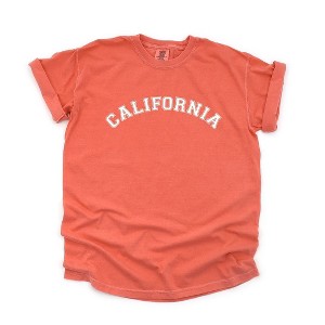 Simply Sage Market Women's California Curved Short Sleeve Garment Dyed Tee - 1 of 4