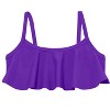 City Threads Girls UPF 50+ Flounce Bikini Top - USA-Made - 2 of 4