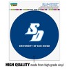 University of San Diego Primary Logo Automotive Car Window Locker Circle Bumper Sticker - 3 of 4