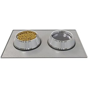 PETMAKER Silicone Pet Food Mat¨C No Mess Feeding Placemat for Dog or Cat Food and Water Bowls to Protect Floors- BPA and Lead Free, 18.5¡± x 11.5¡± - 1 of 1