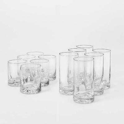 Vintage Set of 2 Smoked Brown Tumbler Glasses 13 oz Smoke Glass Water Juice Drinking Cups Modern Mid Century 60s Smokey Glassware Retro MCM